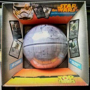 BRAND NEW STAR WARS CARD GAME IN DEATH STAR COLLECTORS TIN ***** TOP TRUMPS ****